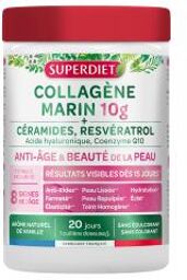 Collagène Marin 10 g + Céramides, Resvératrol 210 Grammes - Pot 210 g
