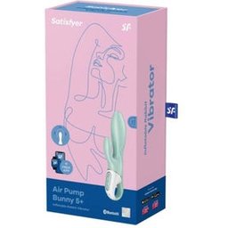 Air Pump Bunny 5+ Vibrator Rabbit Green Inflatable 1ut