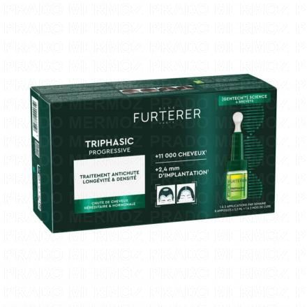RENE FURTERER Triphasic Progressive - Traitement Antichute Longévité & Densité 5,5mlx8