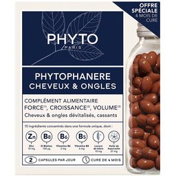 Phyto Phytophanère Anti-Chute de Cheveux et Ongles Cassants DUO
