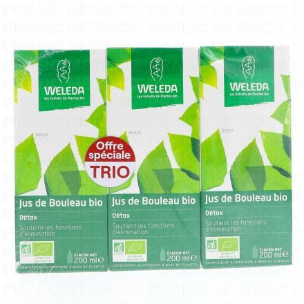 Jus de bouleau bio lot 3 x 200ml