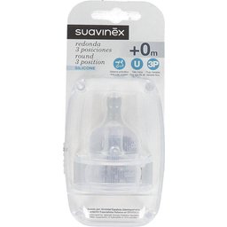 Suavinex™ Tétine silicone à large bouche 3 positions 2 pcs