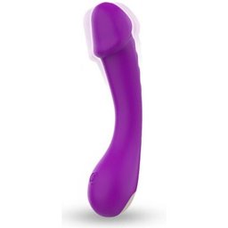 Gode ​​Vibrant Point G Silicone Violet 1ut