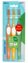 Supreme 3 Brosses à Dents Soft dont 1 Offerte - Blister 3 brosses à dents