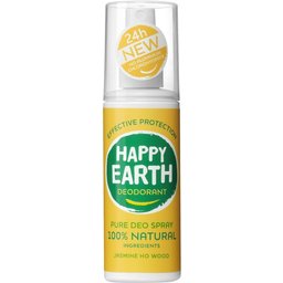 Happy Earth Spray déodorant 100% naturel Jasmin & Ho Wood