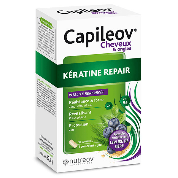 Capileov Keratine Repair - Boite 30 comprimés