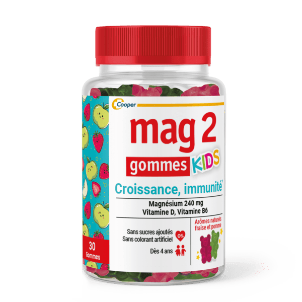 Gommes kids Croissance et Immunité Complément alimentaire magnésium 30 gommes