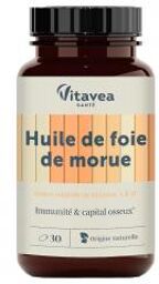 Huile de Foie de Morue 30 Unités - Pot 30 capsules