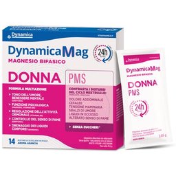 DynamicaMag Femme PMS Magnésium Biphasé 14 Sachets