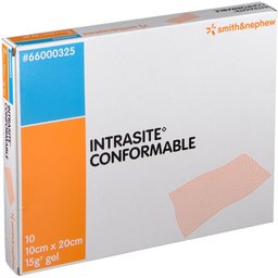 Intrasite Hydrogel Pansement conforme 10 cm x 20 cm