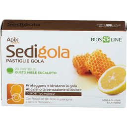 Biosline Apix Propolis Sedigola Bonbons Miel et Eucalyptus 20 Pastilles