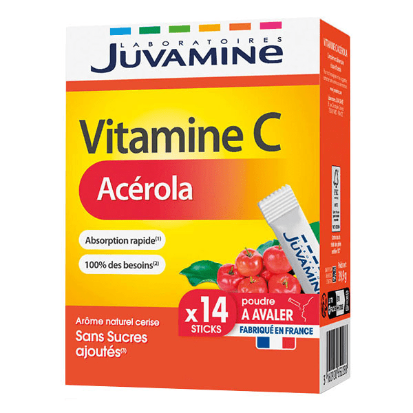 VITAMINE C ACEROLA 14 sticks orodispersibles à avaler
