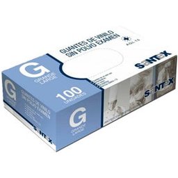 Guantes Vinilo Transparente Grandes 100uds