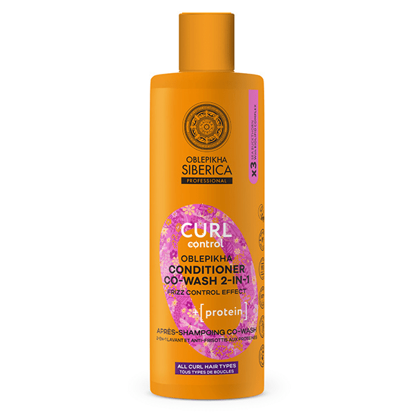 Oblepikha O Après-shampoing Co-wash Curl à l'argousier contrôle des boucles 400ml