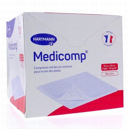 MEDICOMP Compresse non-tissé 50 sachets de 10x10cm