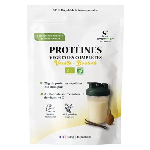 Protéines vegan vanille baobab BIO 450 g