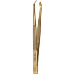 Pince à Epiler Mors CrabeBiais Inox Dorée 1 pièce