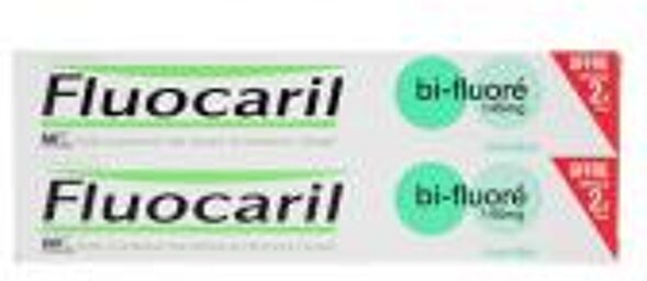 bi-Fluoré Menthe 2 x 75 g - Lot 2 x 75 ml