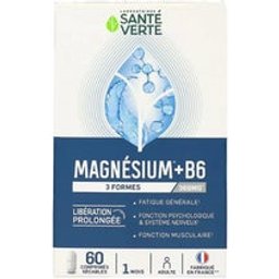 Santé Verte Magnésium +B6 3 Formes 360mg 60 Comprimés
