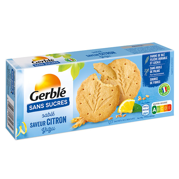 Sans Sucres Sablé Citron Yuzu 132g