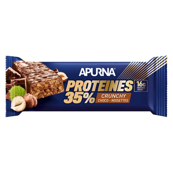 Barre Hyperprotéinée Crunchy Chocolat Noisette 45g