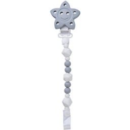 Sujeta Chupetes Silicona Gris 1ud