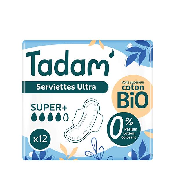 Hygiène Féminine Serviette Dermo-Sensitive Ultra Super 12 unités