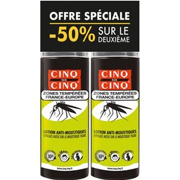 Lot de 2 Spray Zones Temperées Anti-Moustiques 100 ml Cinq sur Cinq