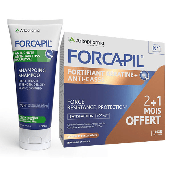 Forcapil Routine Fortifiant Cheveux Kératine +