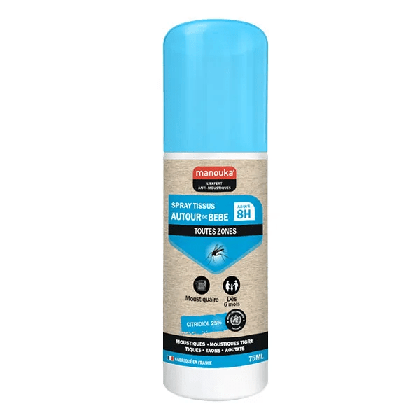 Tissu/Moustiquaires Autour De Bebe Spray répulsif 75ml
