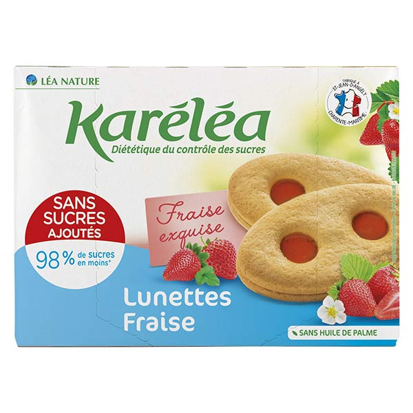 Biscuits Sans Sucres Ajoutés Lunettes Fraise 175g