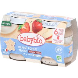 Babybio Brassé Pomme Fraise