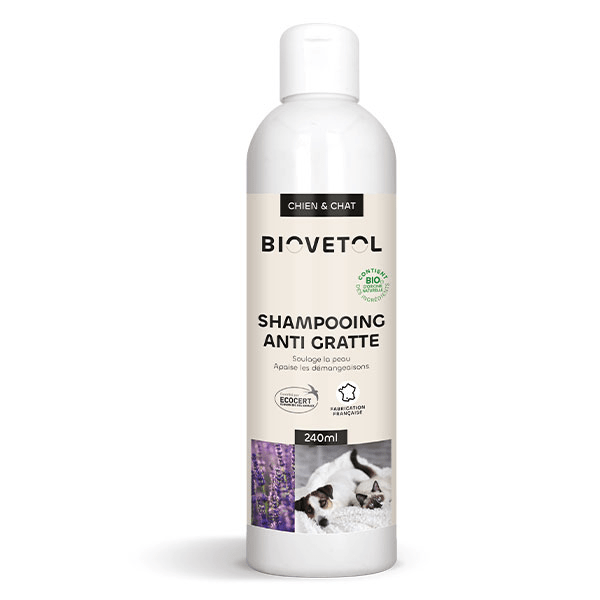 Shampooing Anti-Démangeaisons Chien et Chat Bio 240 ml