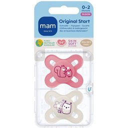 Original Start Tétine silicone rose 0-2 mois