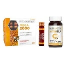 Pack Mega 2000+ Vitahelp Vitc + Zn 60caps