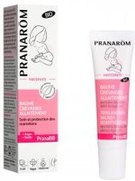 Pranarôm PranaBB Baume Crevasses Allaitement - Soin et Protection des Mamelons - Bio 15 ml - Tube 15 ml
