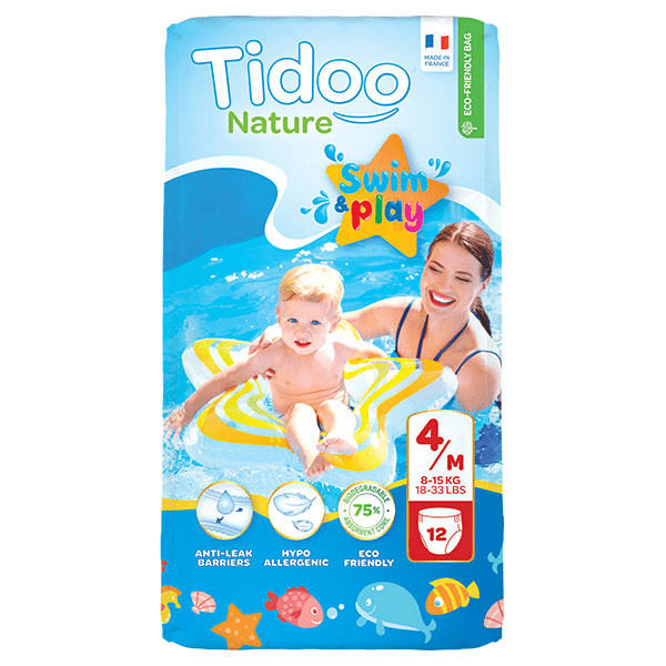 Nature Swim & Play Culotte de Bain Taille 4 – 12 culottes jetables