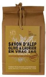 Tadé Savon d'Alep Olive et Laurier en Vrac 1 kg - Sachet 1 kg