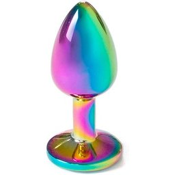 Metal Butt Plug Multicolor Talla S 7cm 1ud