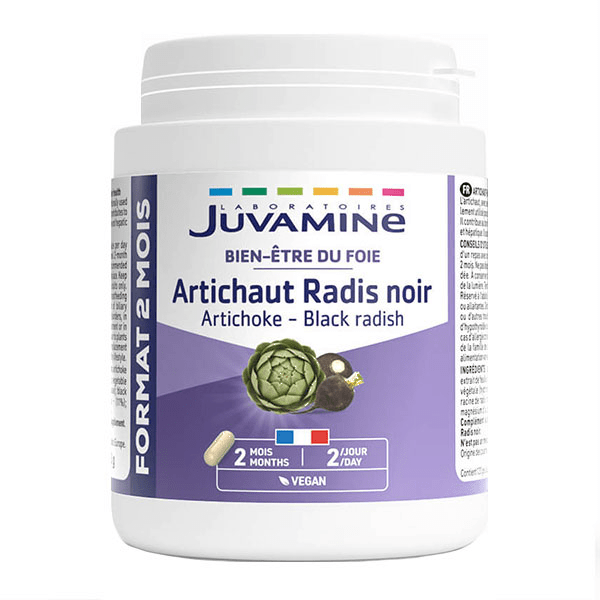 ARTICHAUT RADIS NOIR Format 2 mois 120 gélules végétales