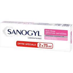 Dentifrice Soin gencives Sensibles Rose 75 ml Lot De 2