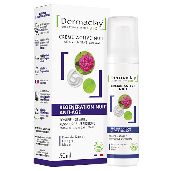 Crème Active Nuit Régénération Anti-Âge Bio 50ml