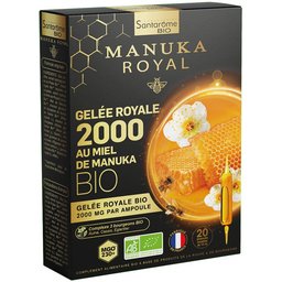 Santarome Gelée Royale 2000 Miel de Manuka Bio Ampoules