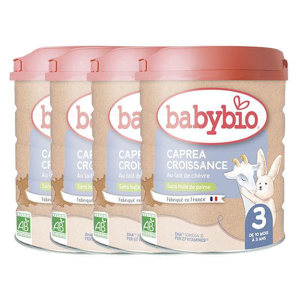Caprea 3 - Formule au Lait de Chèvre - Lot de 4 x 800g