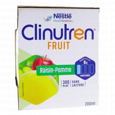 Fruit Boisson saveur Raisin Pomme brique 4x200ml