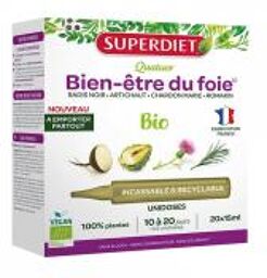 Quatuor Bien-Être du Foie Bio 20 Unidoses - Boîte 20 unidoses de 15 ml