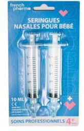 Seringues Nasales pour Bébé 2 x 10 ml - Blister 2 seringues nasales de 10 ml
