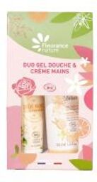 Crème Mains Fleur d'Oranger Bio 30 ML et Gel Douche Agrumes & Fleur Blanche Bio 50 ML - Coffret