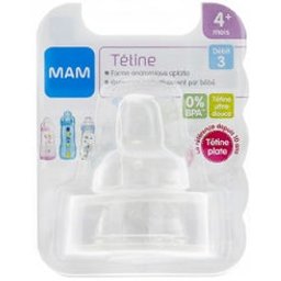 Tétine Débit Rapide 3 Silicone 2uts