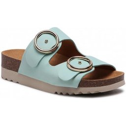 Mule Malibu Zapato Doble Correa Aquamarina Talla 40 1 Par
